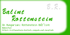 balint rottenstein business card